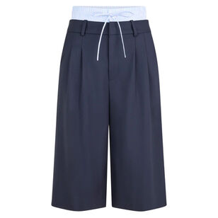 Double Waistband Culotte Pants