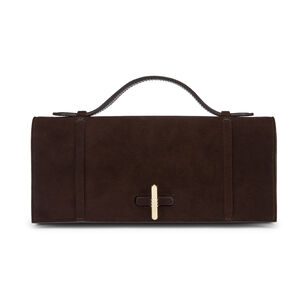 May Suede Clutch
