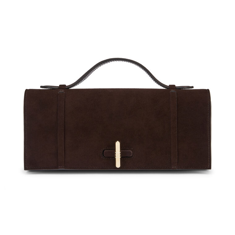 May Suede Clutch image number null