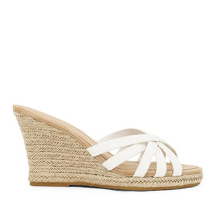 Phylina 90mm Leather Espadrille Wedge Sandal
