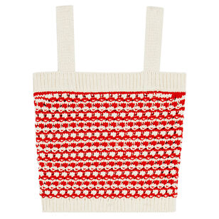 Marti Wide-Strap Square-Neck Knit Tank