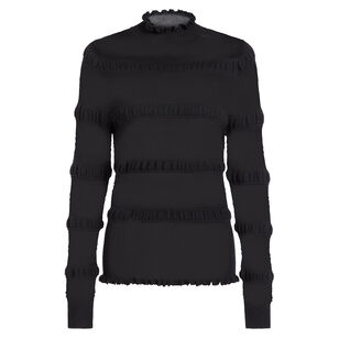 Adison Long Sleeve Pointelle Turtleneck Top