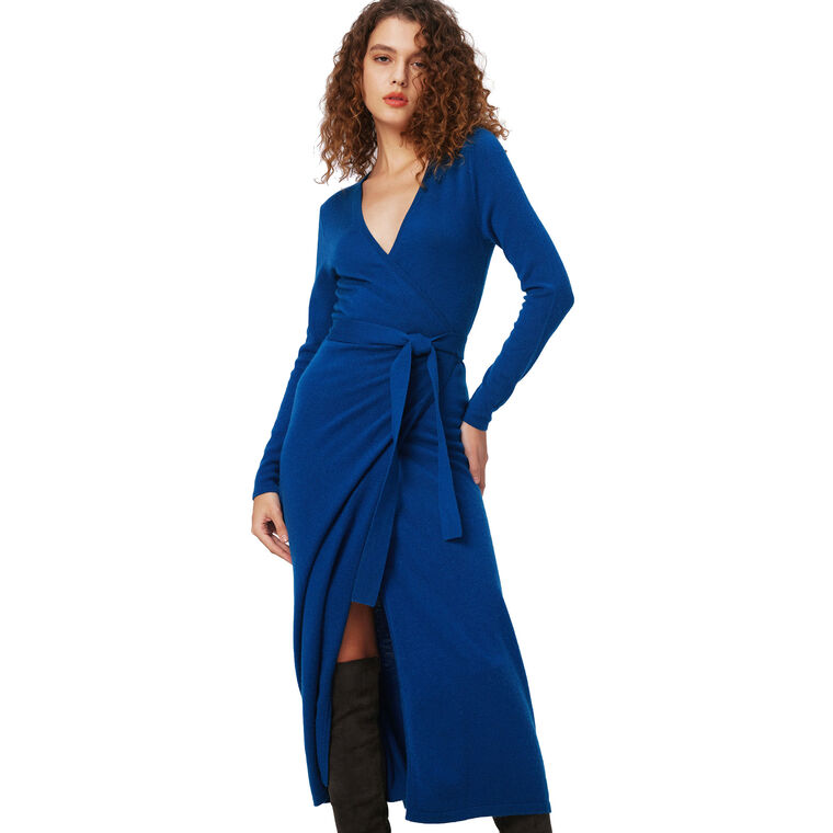 Astrid Wool-Cashmere Wrap Dress image number null