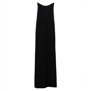 Sharp Neckline Bustier Crepe Satin Straight Fit Gown