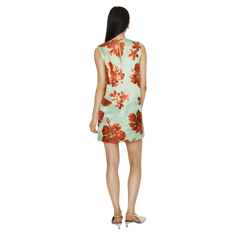 Sizzle Sequin Embroidered Sleeveless Mini Dress image number null