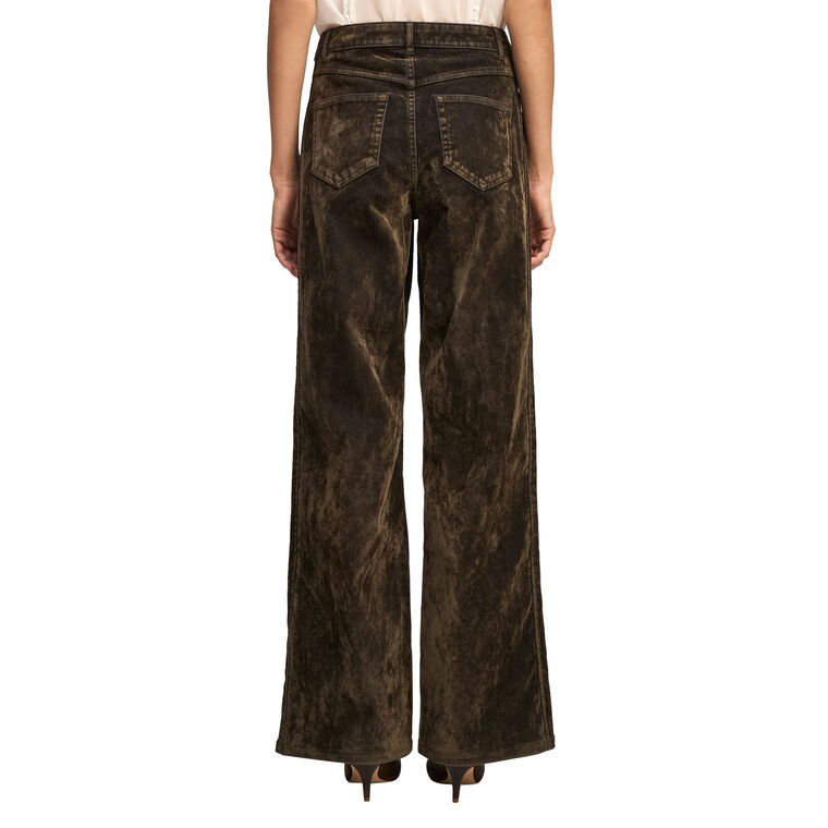 Flocked Betsy Wide Leg Jeans image number null