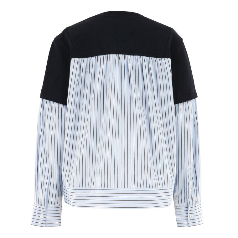 Long Sleeve Sweatshirt With Stripes image number null