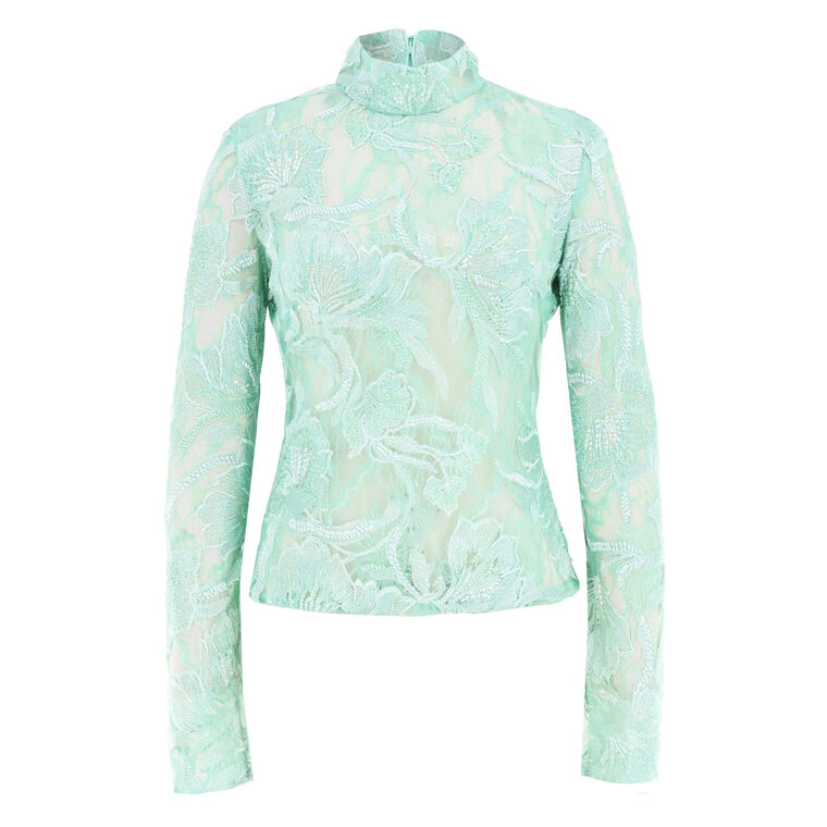 Freja Beaded Lace Top image number null