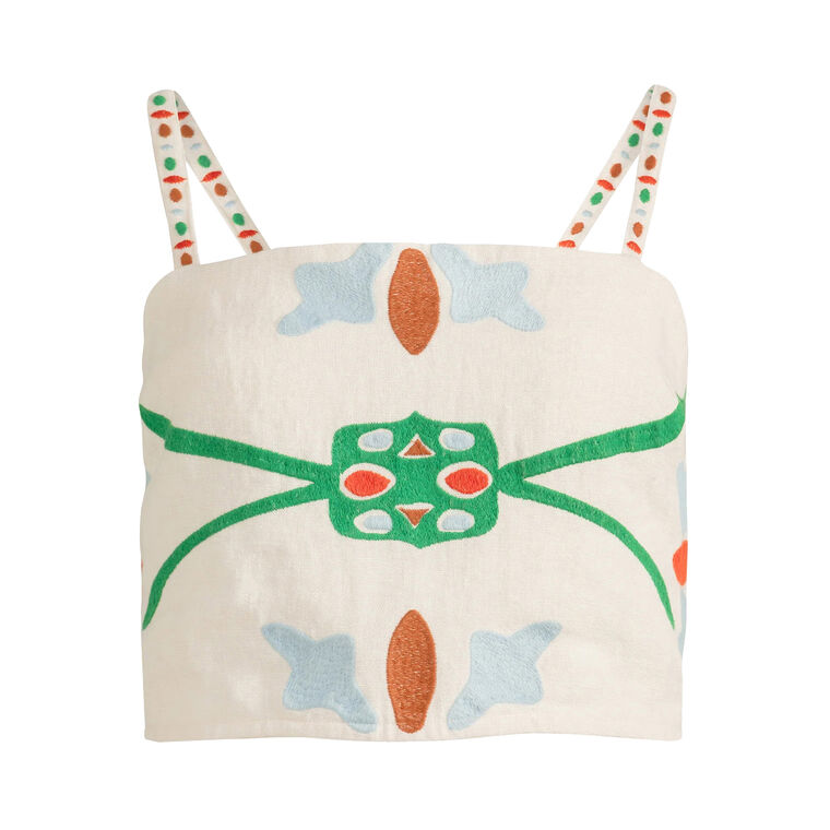 Wyatt Sleeveless Cropped Top image number null