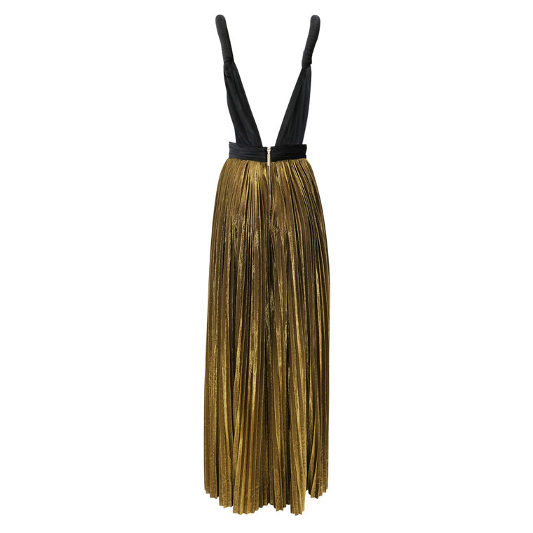 Goddess Gold Velvet Gown image number null