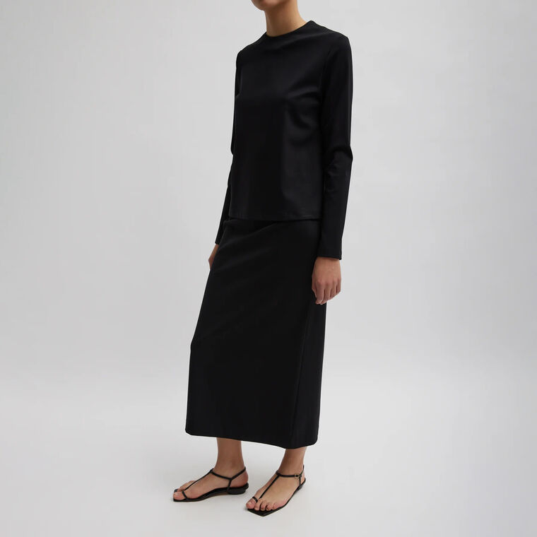 Compact Ultra Stretch Knit Pencil Skirt image number null