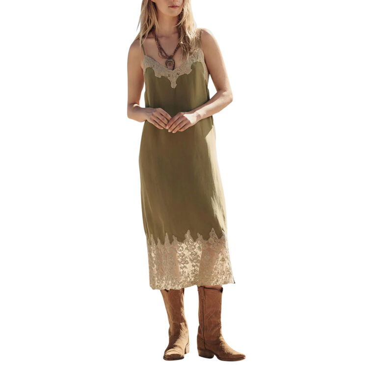 The Legacy Sleeveless Midi Slip Dress image number null