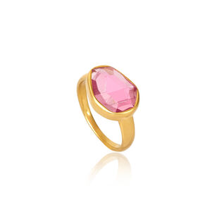 A New Day 18kt Gold and Pink Tourmaline Ring