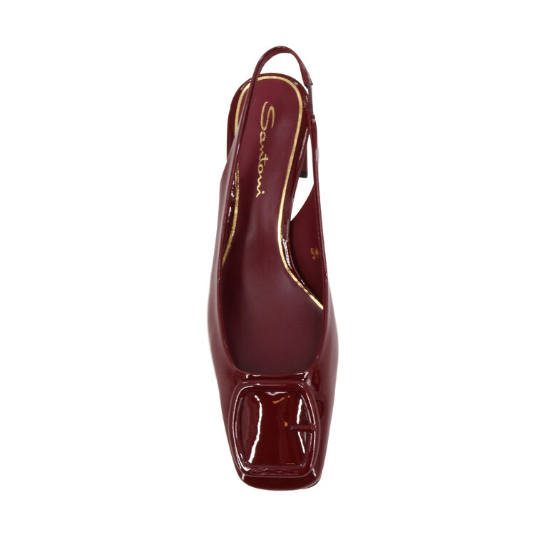 Lemon Patent Leather Slingback Pump image number null