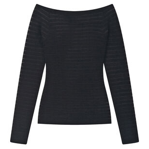 Hudson Semi-Sheer Long Sleeve Top