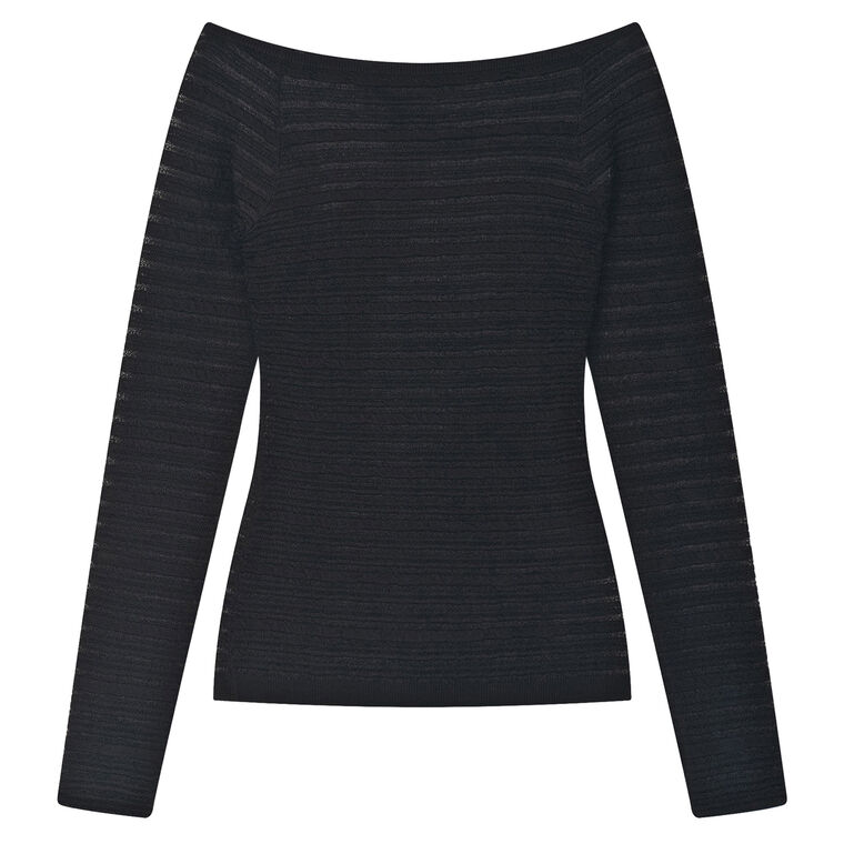 Hudson Semi-Sheer Long Sleeve Top image number null