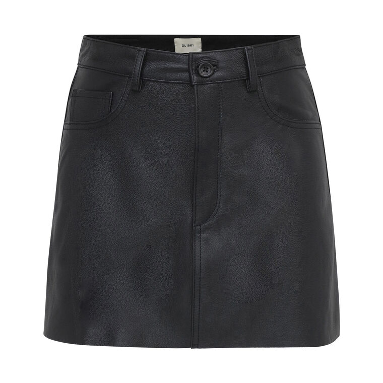 Alma Leather Mini Skirt image number null