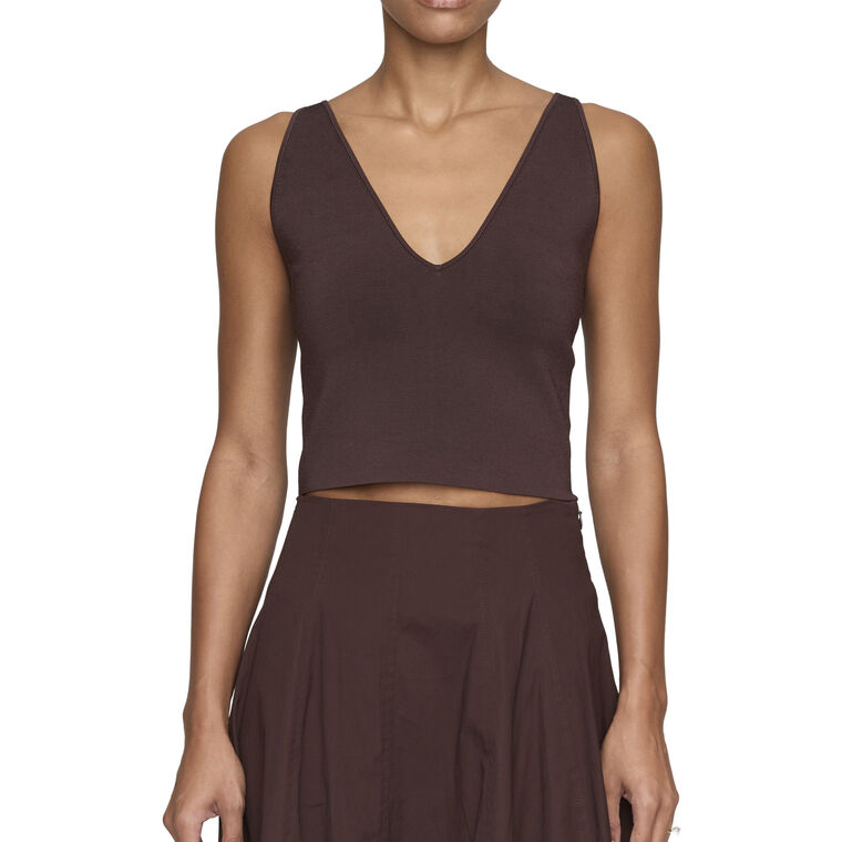 Ani Sleeveless Compact Knit Top image number null