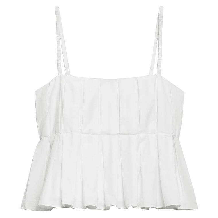 Hi-Low Pleated Camisole image number null