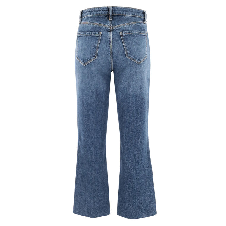 Kendra High Rise Crop Flare Jeans image number null