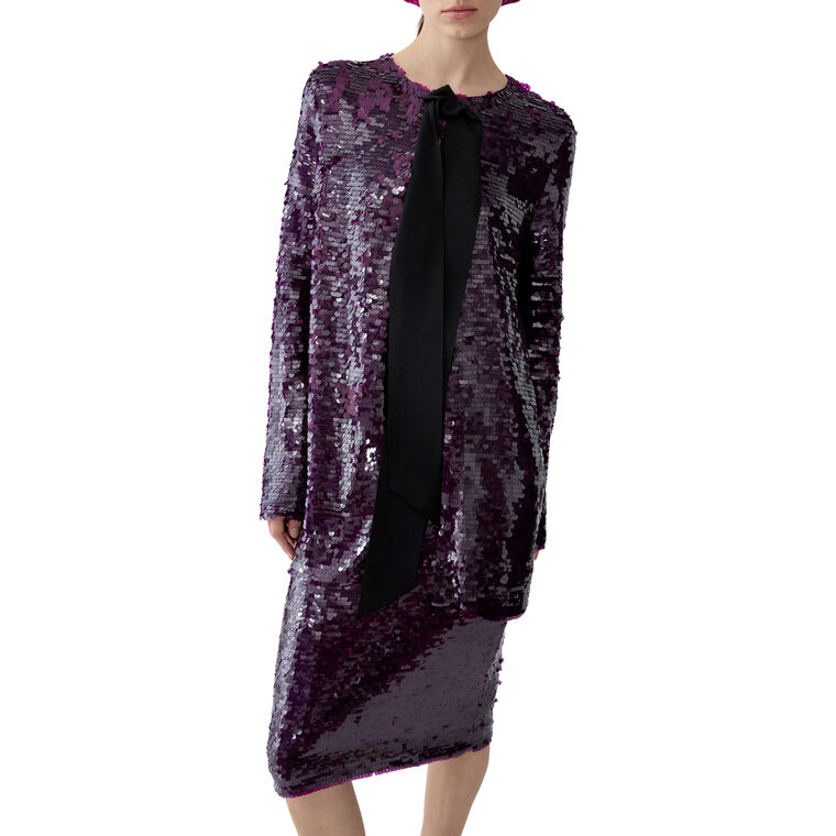 Sequined Merino Cardigan image number null