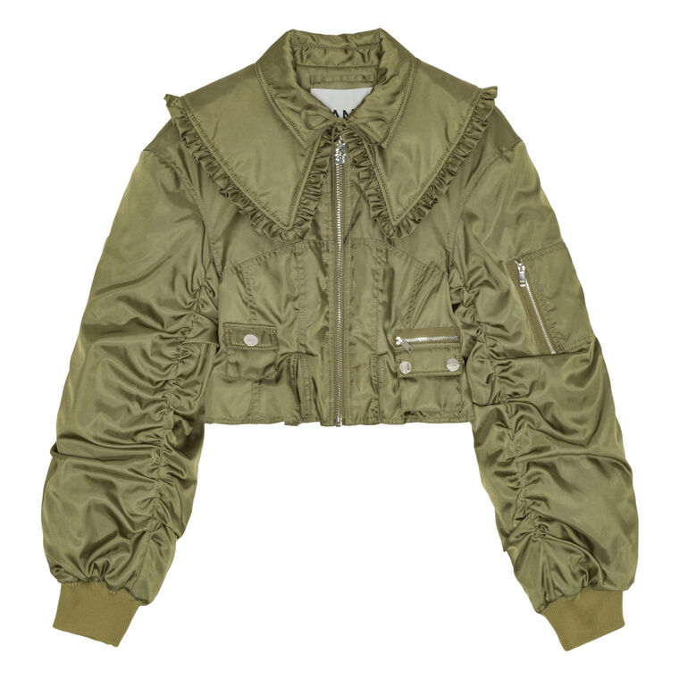 Duchesse Nylon Fitted Jacket image number null