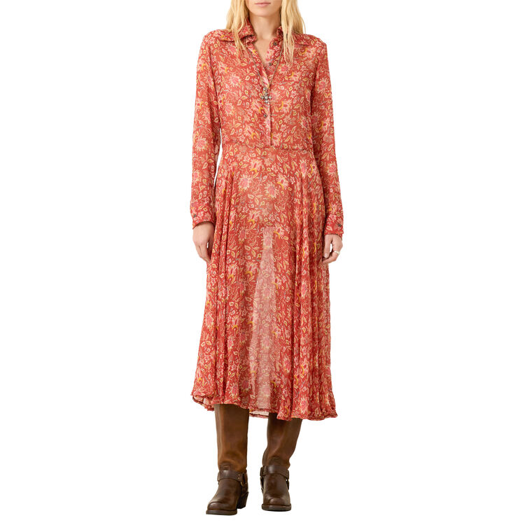 Aelin Sunset Ember Dress image number null