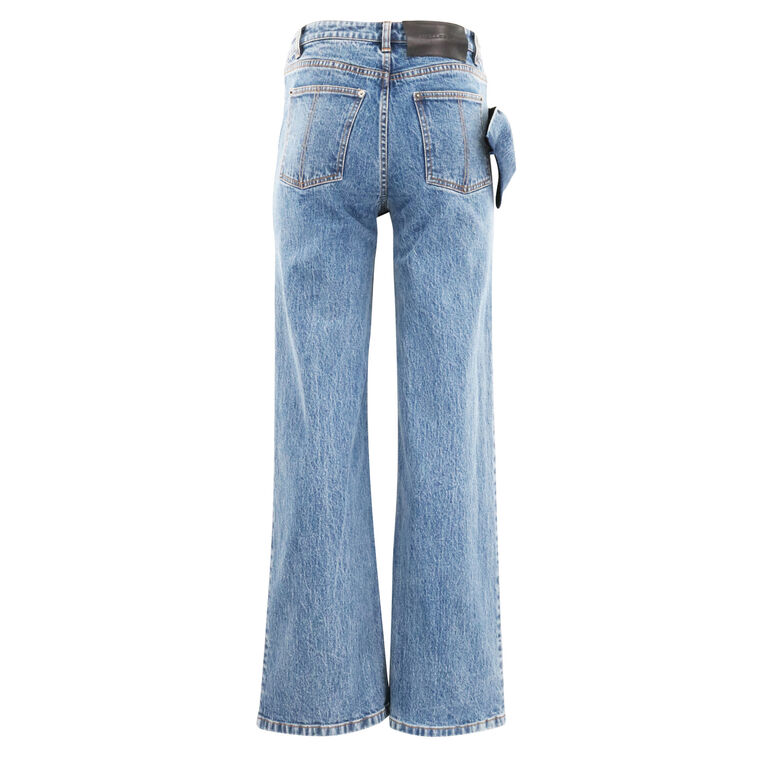 Bentley Flared Jeans With Bow Detail image number null