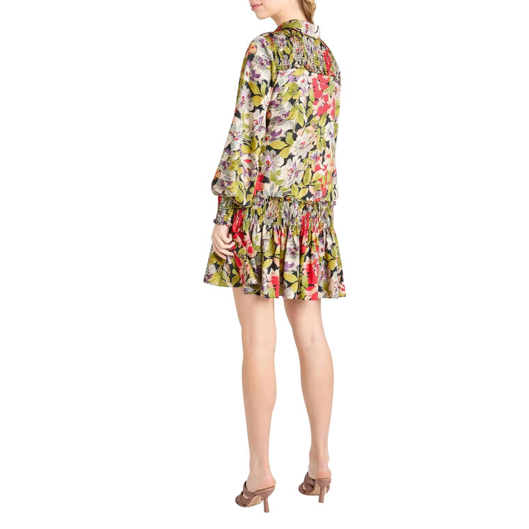 Canyon Bloom Damia Long Sleeve Mini Dress image number null