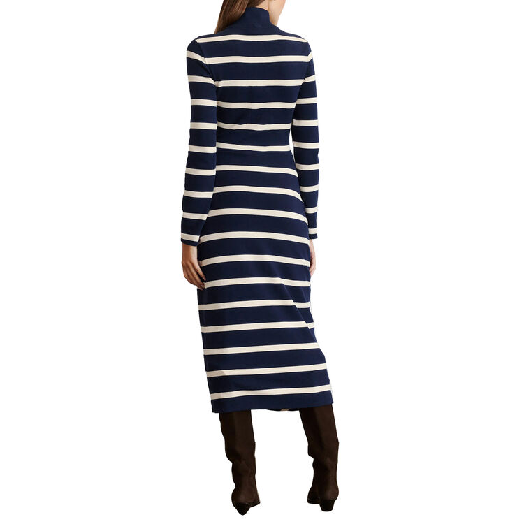 Brindy Long Sleeve Turtleneck Midi Dress image number null