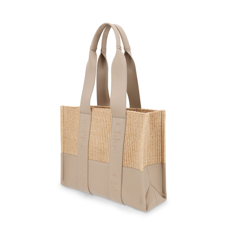 Raffia Woody Tote Bag image number null