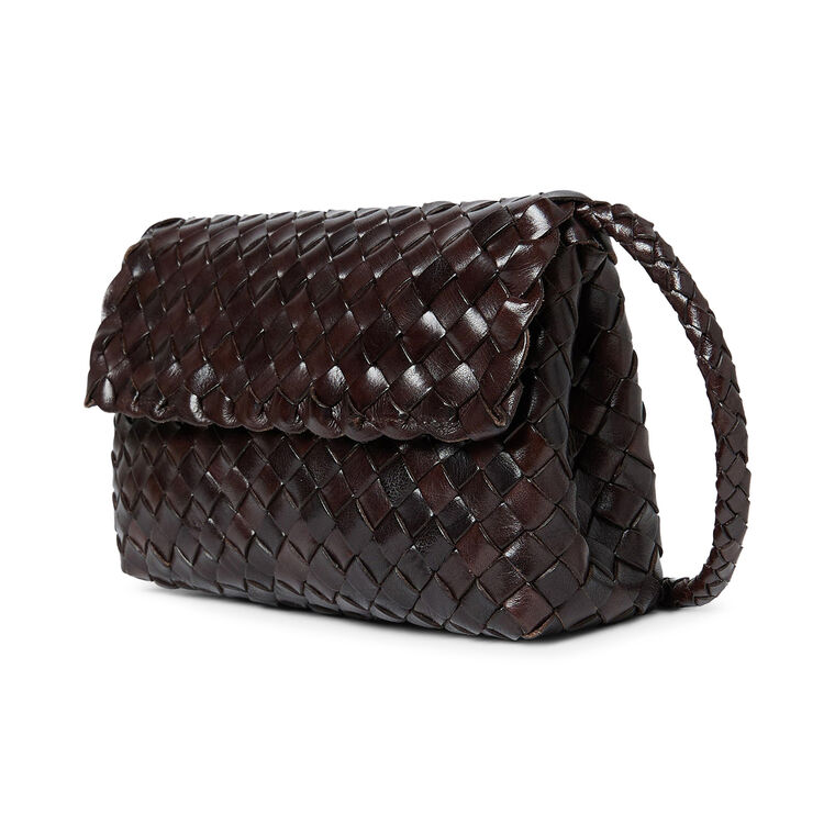 Vinnie Woven Leather Crossbody Bag image number null