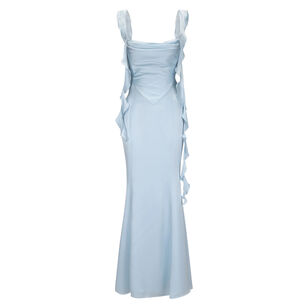 Caroline Sleeveless Satin Maxi Dress