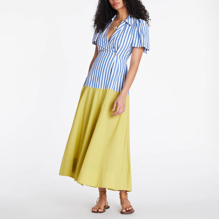 Jillian Striped Midi Dress image number null