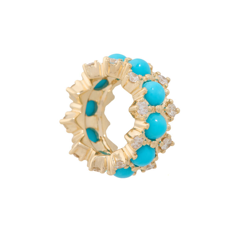 Turquoise And Diamond Fence Gilder image number null