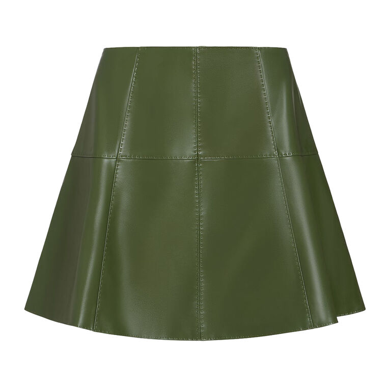 Crawford Vegan Leather Skirt image number null