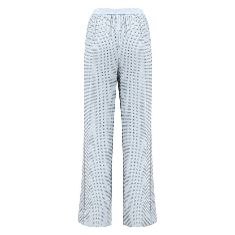 Lane Embellished Silk-Blend Wide-Leg Pant image number null