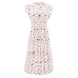 Cinched Flirty Midi Dress