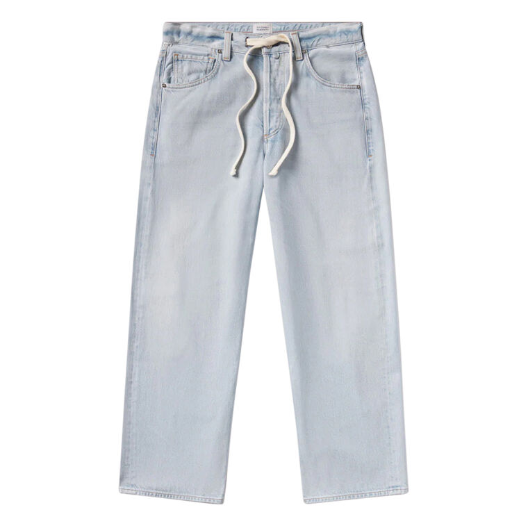 Brynn Drawstring Denim Trouser image number null