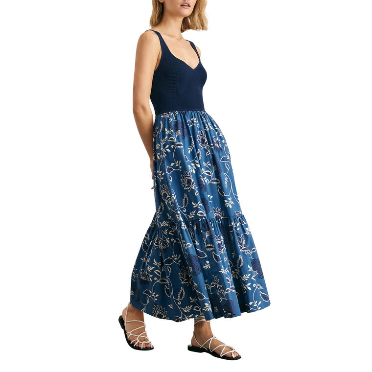 Josephina Sleeveless Tiered Midi Dress image number null