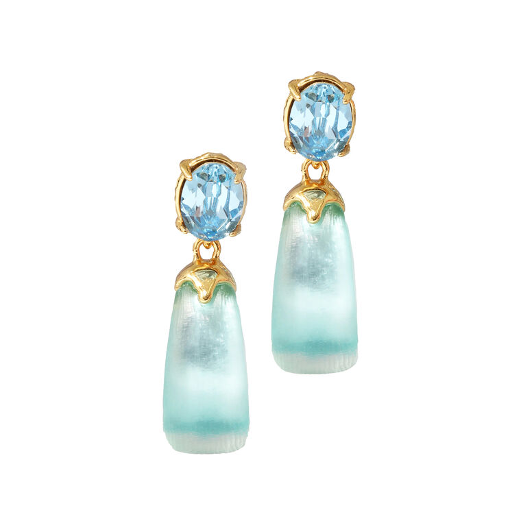 Bonbon Crystal Lucite Teardrop Earrings image number null
