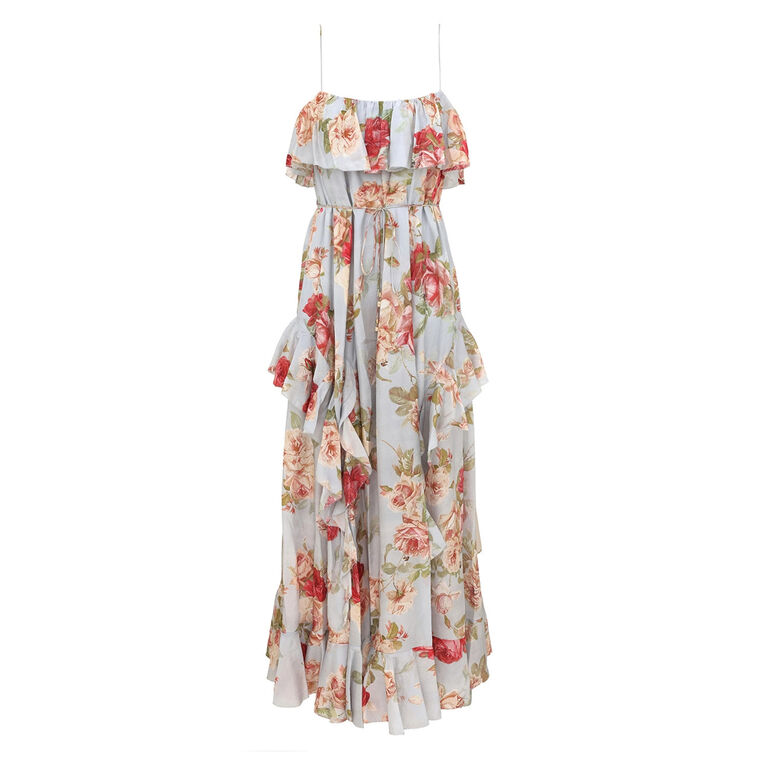 Roselight Frill Maxi Dress image number null