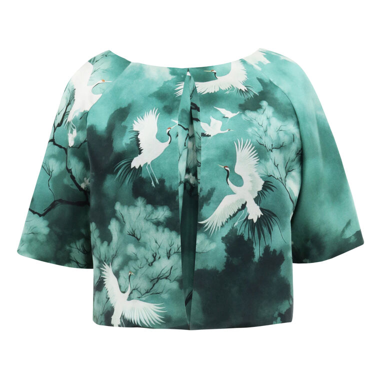 Cropped Short Sleeve Raglan Jacket image number null