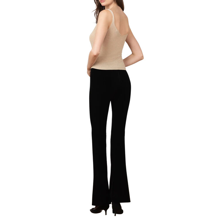 Bellini Flared Pull-On Velvet Pant image number null