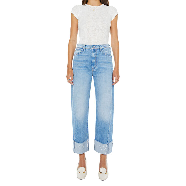 The Half-Pipe Ankle Cuff Fray Jean image number null