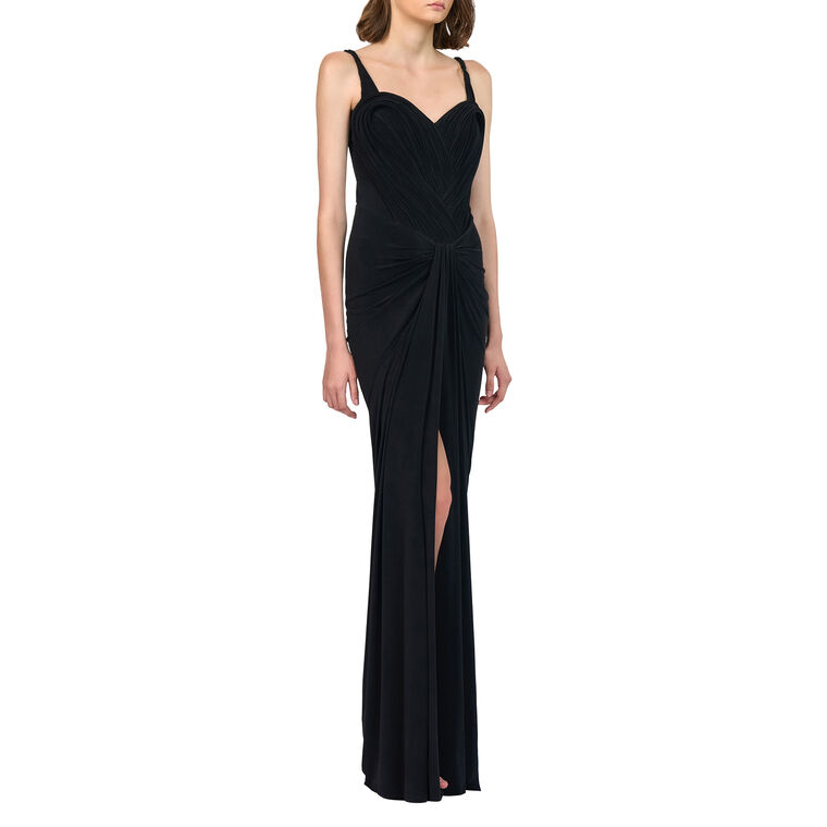 The Nyx Jersey Sleeveless Sculpted Gown image number null