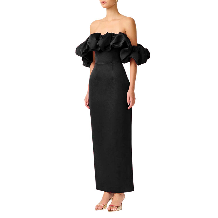 Lucetta Off-The-Shoulder Bubble Neckline Gown image number null