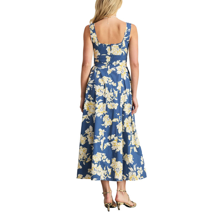 Cadence Sleeveless Square Neck Midi Dress image number null
