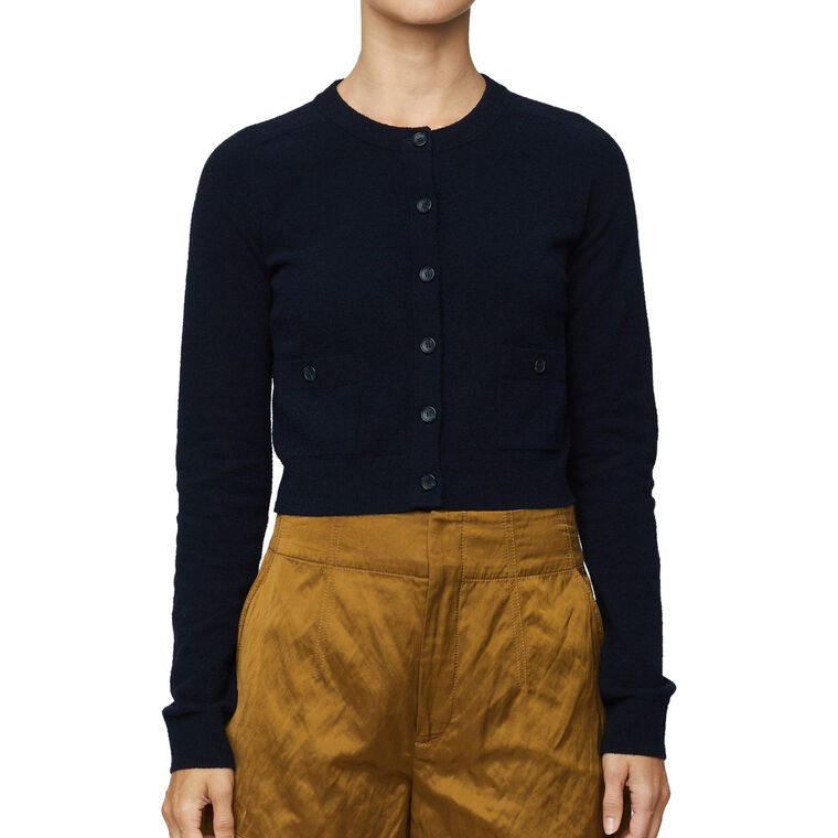 Elise Cotton Boucle Cardigan image number null