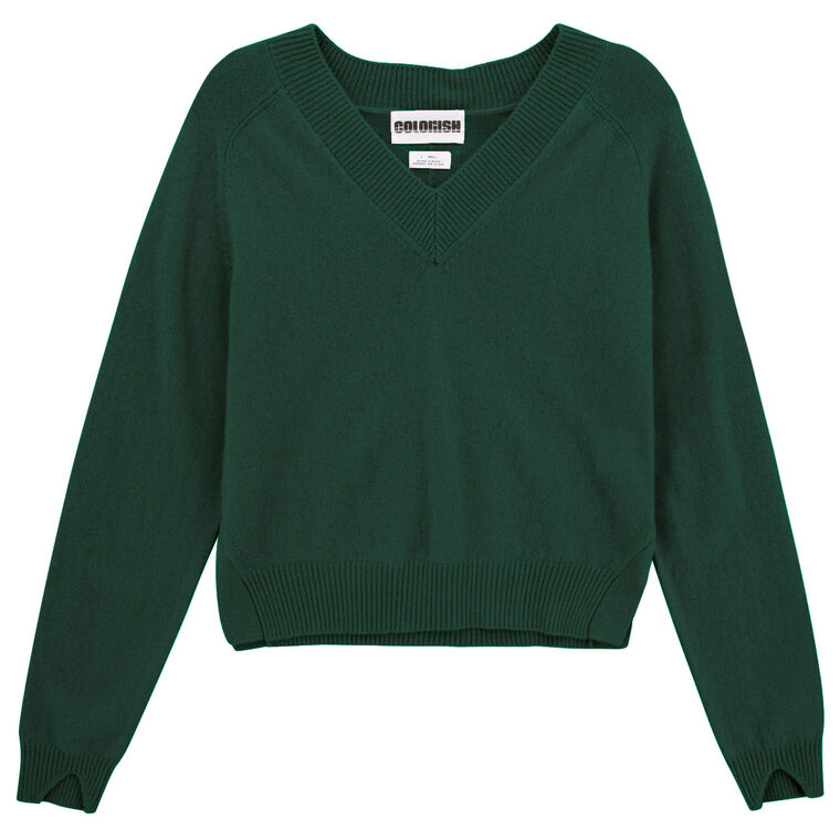 Cocolina Mini V-Neck Sweater image number null